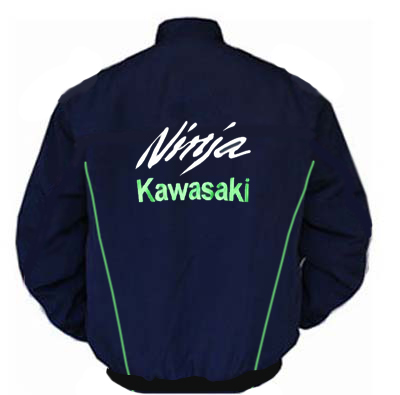 Kawasaki Ninja Motorcycle Jacket Dark Blue