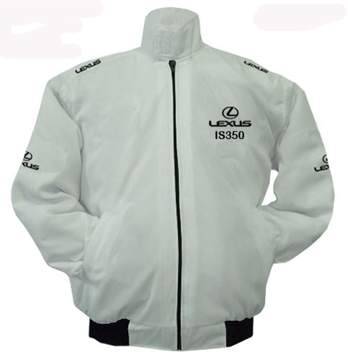 Race Car Jackets. Lexus IS350 Racing Jacket White