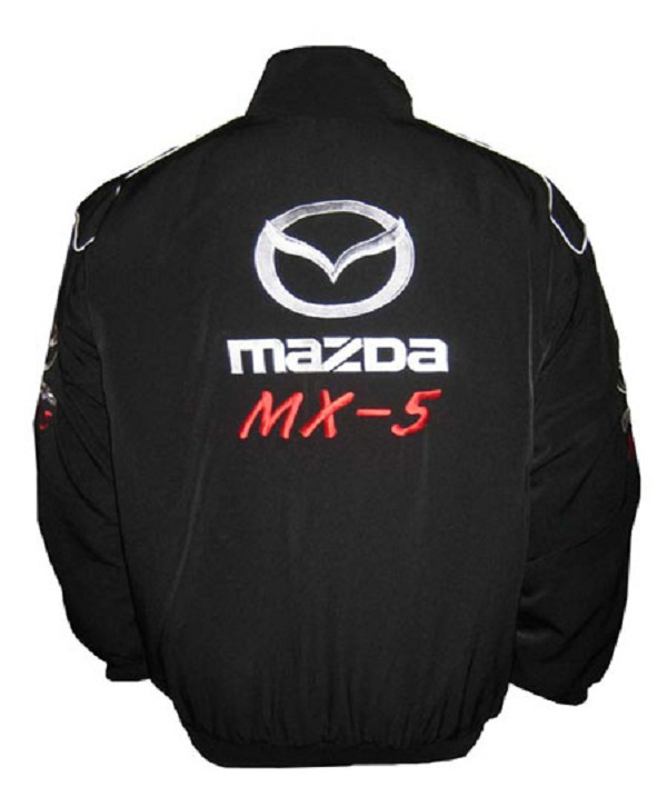 Race Car Jackets. Mazda MX5 Racing Jacket Black