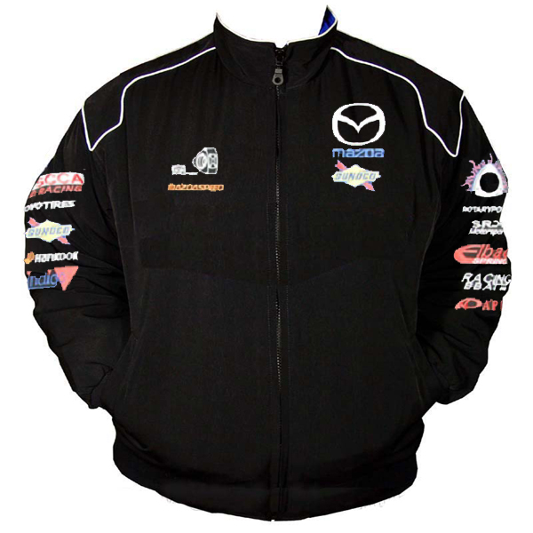 Race Car Jackets. Mazda Rotary Racing Jacket Black
