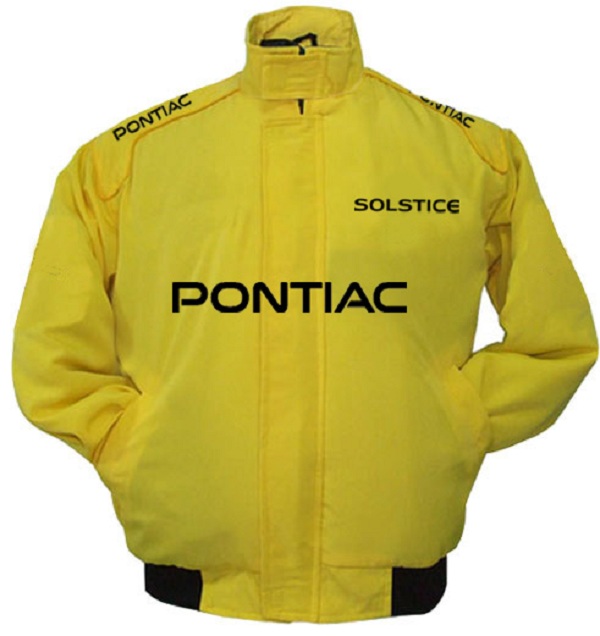 Race Car Jackets. Pontiac Solstice Racing Jacket Yellow