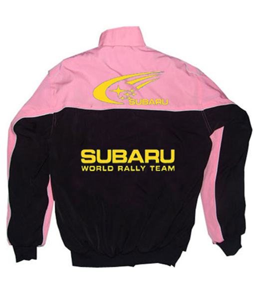 Subaru Racing  Jacket  Black Pink 