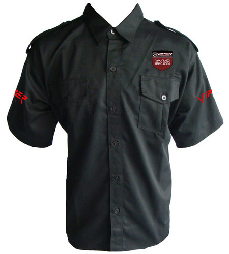 Race Car Jackets. Viper Crew Shirt Black