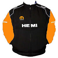 Dodge Hemi Racing Jacket Black and Orange