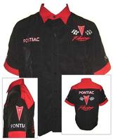 Pontiac Crew Shirt Black with Red