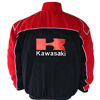 Kawasaki KX6R Motorcycle Jacket Red and Black