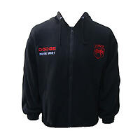 Dodge Viper Hoodie Sweatshirt Black and Red