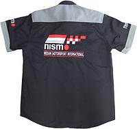 Nissan Nismo Racing Shirt Black with Light Gray Trim