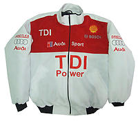 Audi TDI Power Racing Jacket White and Red