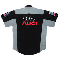 Audi Crew Shirt Black and Light Gray