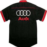 Audi Crew Shirt Black and Red