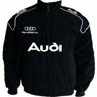 Audi Quattro Racing Jacket Black with White Embroideries