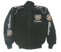 Cadillac Black Racing Jacket front new