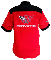 Corvette C5 Crew Shirt Red and Black
