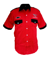 Corvette C5 Crew Shirt Red and Black
