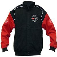 Corvette C1 Racing Jacket Black and Red Sleeves