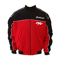 Dodge Challenger SRT Racing Jacket Black and Red with White piping