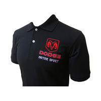 Dodge Sports Polo Shirt Black