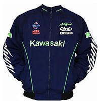 Kawasaki Ninja Motorcycle Jacket Dark Blue