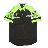 Kawasaki Crew Shirt Light Green and Black