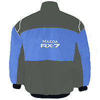 Mazda RX-7 Racing Jacket Dark Gray and Royal Blue