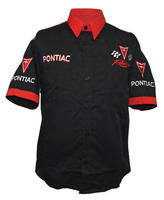 Pontiac Crew Shirt Black with Red