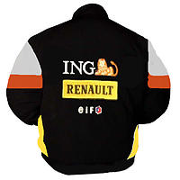 Renault F1 Racing Jacket Black, Orange and White
