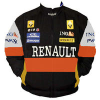 Renault F1 Racing Jacket Black, Orange and White