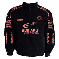 Subaru Jacket Black with Piping