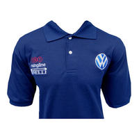 VW Volkswagen Racing Polo Shirt Navy Blue