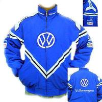 VW Volkswagen Racing Jacket Royal Blue with White