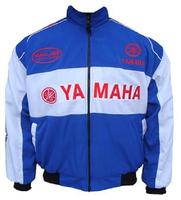 Yamaha Motorcycle Jacket Blue and White