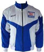 Yamaha Team Fiat Motorcycle Jacket White and Royal Blue