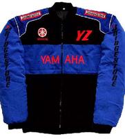 Yamaha YZ Motorcycle Jacket Black and Blue
