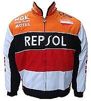 Honda Repsol F1 Racing Jacket Orange,Black,Red and White