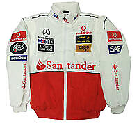 Mercedes Benz Santander Racing Jacket, White & Red