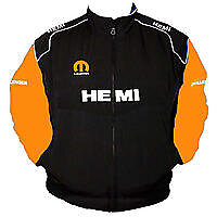 Dodge Hemi Racing Jacket Black and Orange