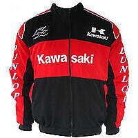 Kawasaki KX Motorcycle Jacket Black and Red