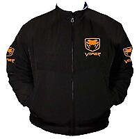 Viper Fangs Racing Jacket Black with Orange Embroidery